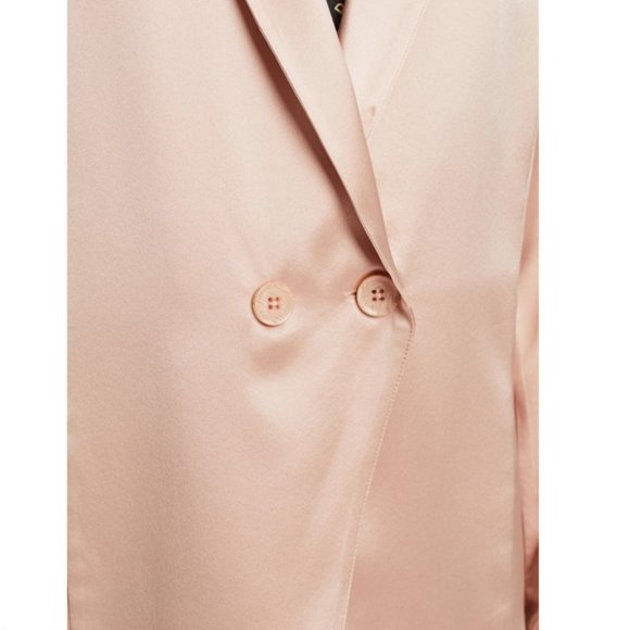 Anine Bing Isabella silk blazer top - dusty pink - Picture 4 of 5